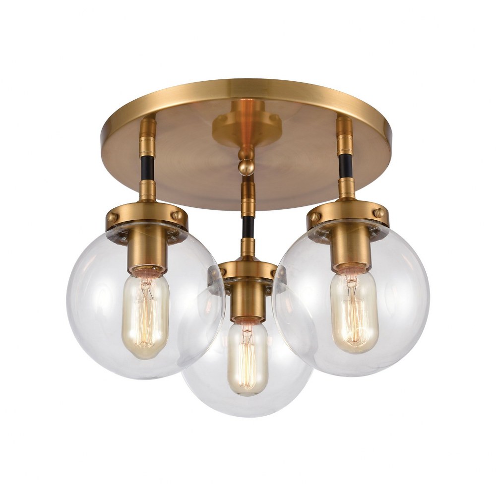 3353406 Elk Lighting-15342/3-Boudreaux - 3 Light Semi-Flus sku 3353406