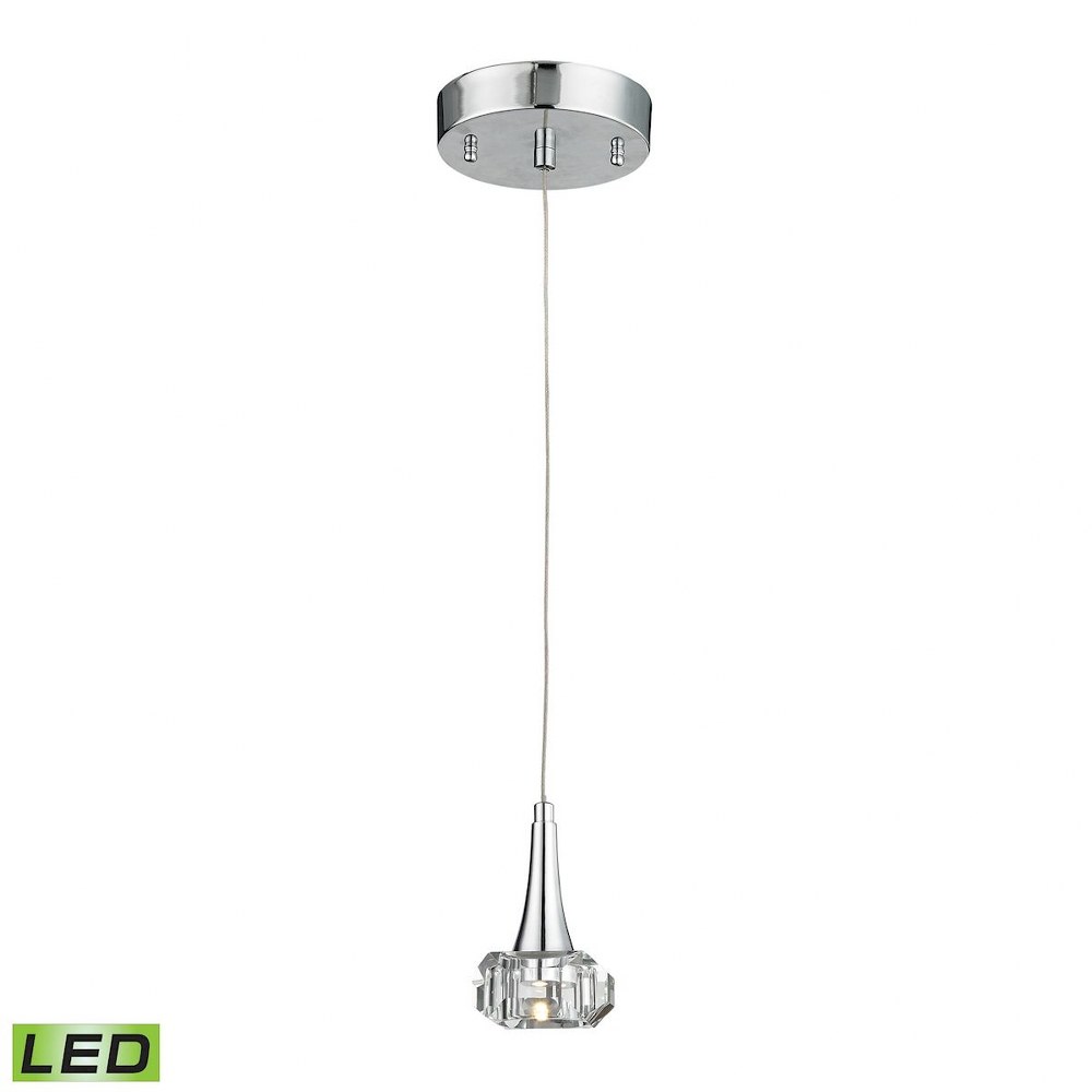 Elk Lighting-17165/1-Alea - 5 Inch 5W 1 LED Pendant   Polished Chrome Finish