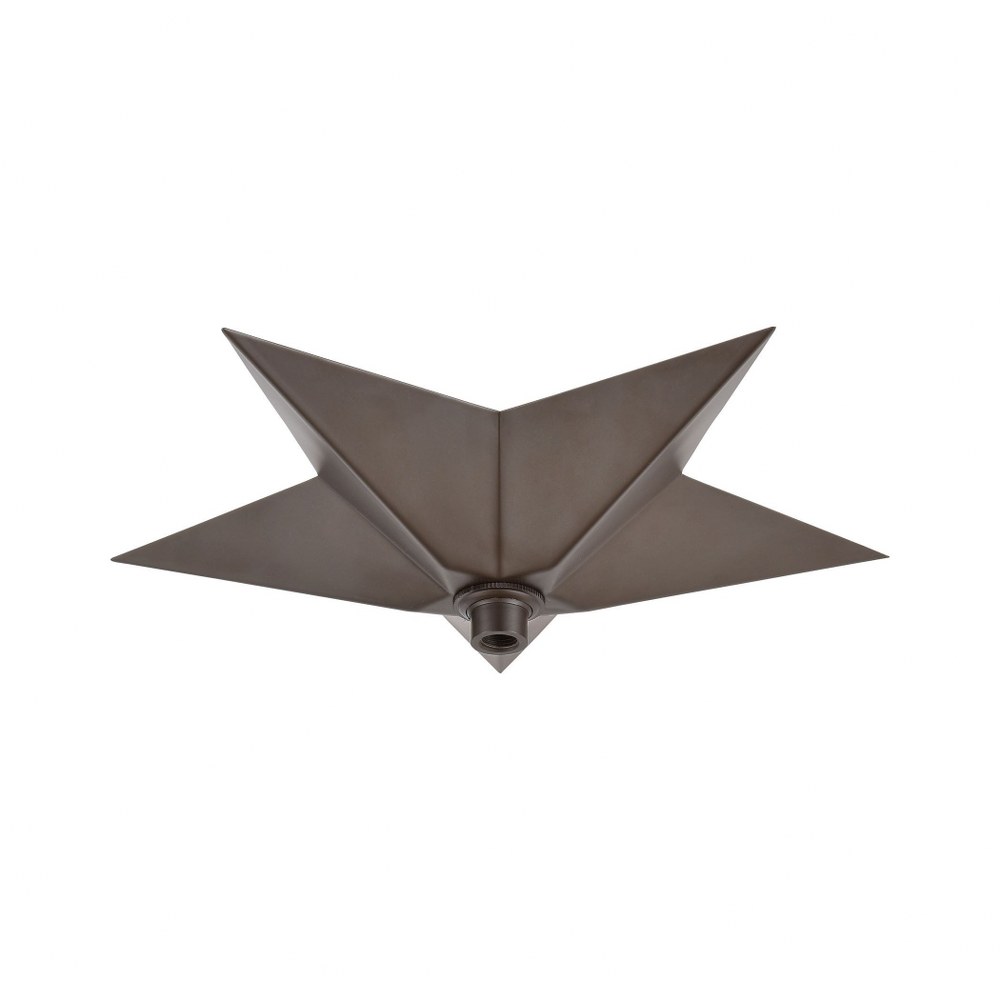 Elk Lighting-1SC-OB-Accessory - Star Canopy in Modern/Contemporary Style with Art Deco and Luxe/Glam inspirations - 2 Inches tall and 12 inches wide   Accessory - Star Canopy in Modern/Contemporary St