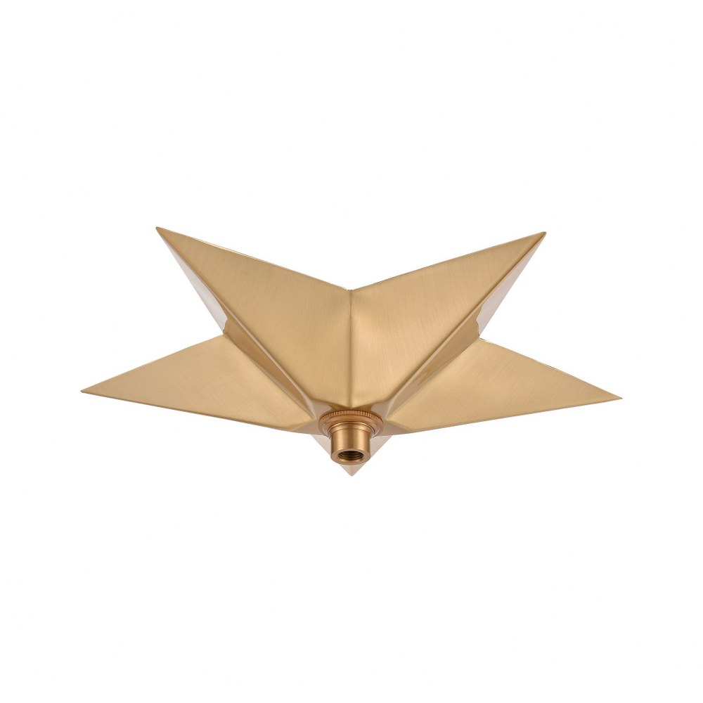 Elk Lighting-1SC-SB-Accessory - Star Canopy in Modern/Contemporary Style with Art Deco and Luxe/Glam inspirations - 2 Inches tall and 12 inches wide   Accessory - Star Canopy in Modern/Contemporary St