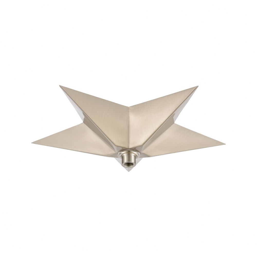 Elk Lighting-1SC-SN-Accessory - Star Canopy in Modern/Contemporary Style with Art Deco and Luxe/Glam inspirations - 2 Inches tall and 12 inches wide   Accessory - Star Canopy in Modern/Contemporary St