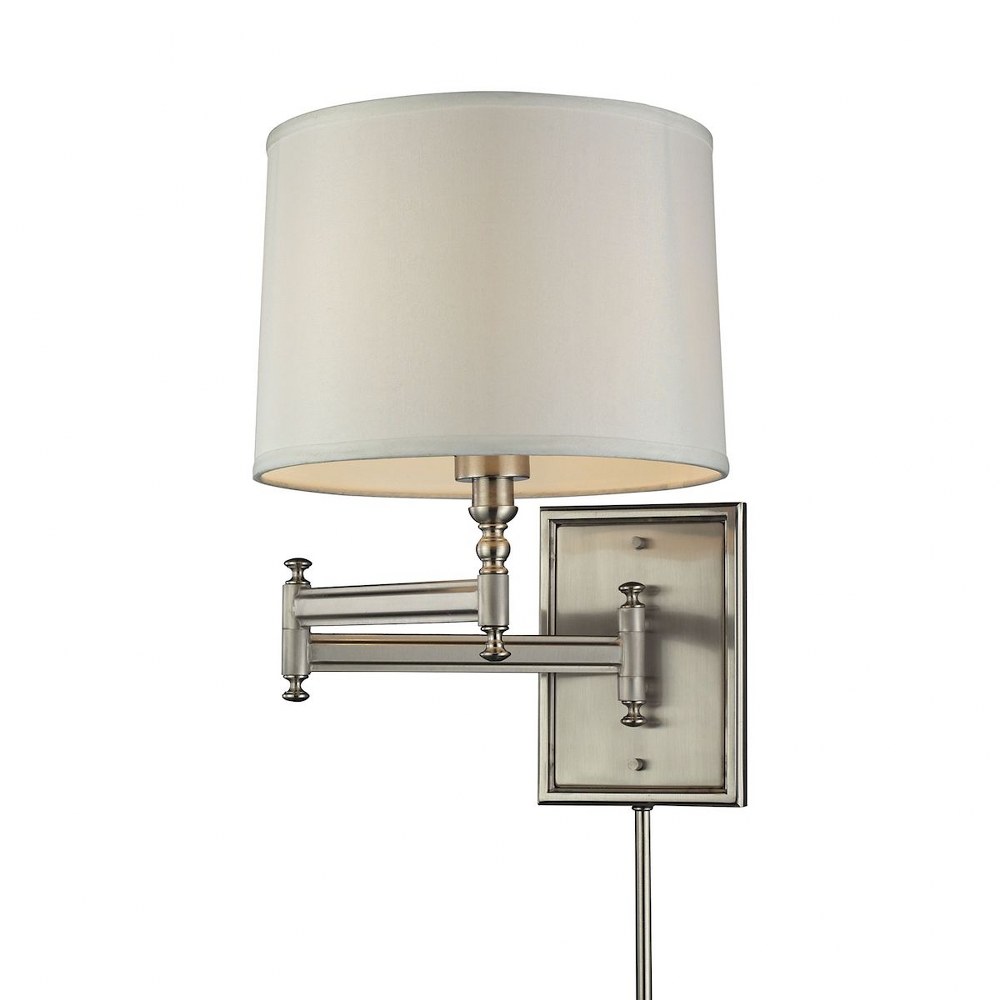 Elk Lighting-31530/1-Swingarms - 1 Light Swingarm Wall Sconce in Transitional Style with Art Deco and Vintage Charm inspirations - 16 Inches tall and 11 inches wide   Swingarms - 1 Light Swingarm Wall