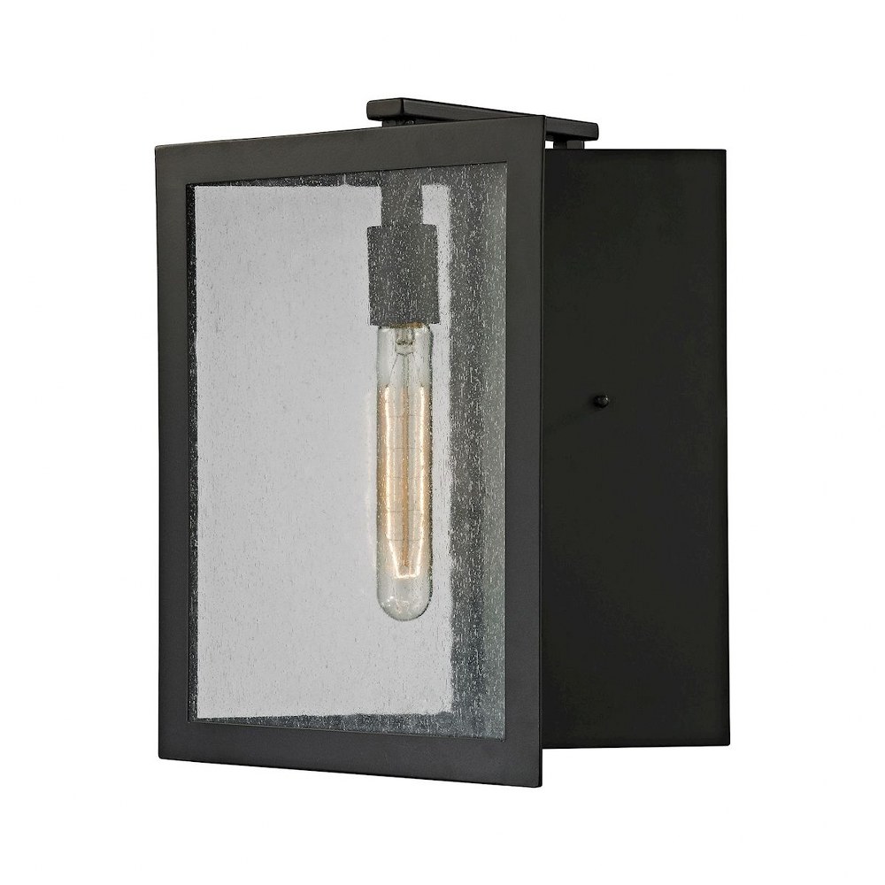 Elk Lighting-45160/1-Inverse - 1 Light Outdoor Wall Lantern in Modern/Contemporary Style with Art Deco and Urban inspirations - 14 Inches tall and 10 inches wide   Inverse - 1 Light Outdoor Wall Lante