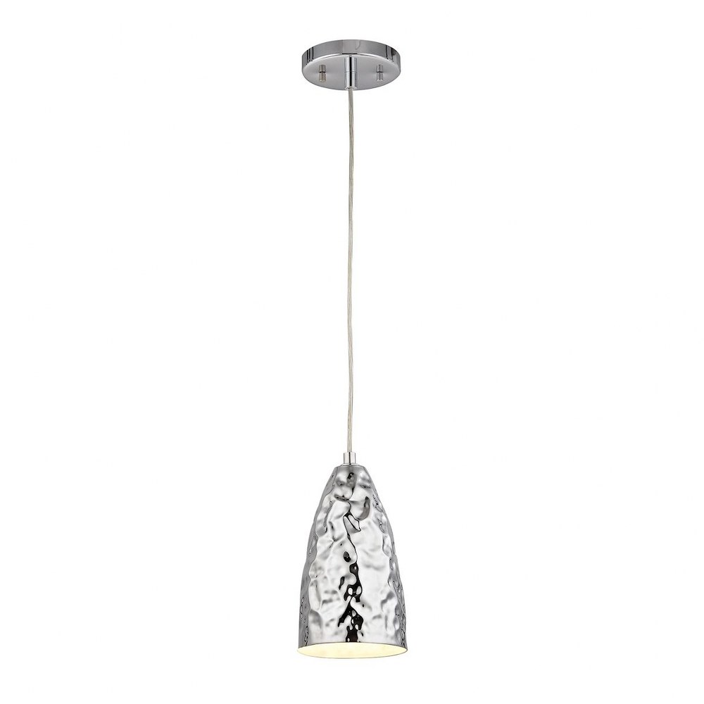 Elk Lighting-46210/1-Hammersmith - One Light Pendant   Polished Chrome Finish