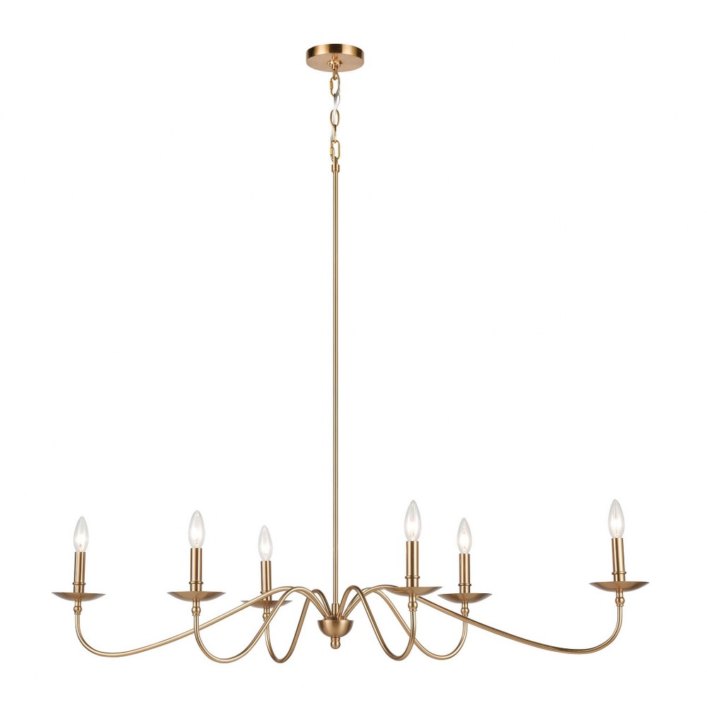 Elk Lighting-46798/6-Wellsley - 6 Light Chandelier in Traditional Style with French Country and Vintage Charm inspirations   Wellsley - 6 Light Chandelier in Traditional Style with French Country and 