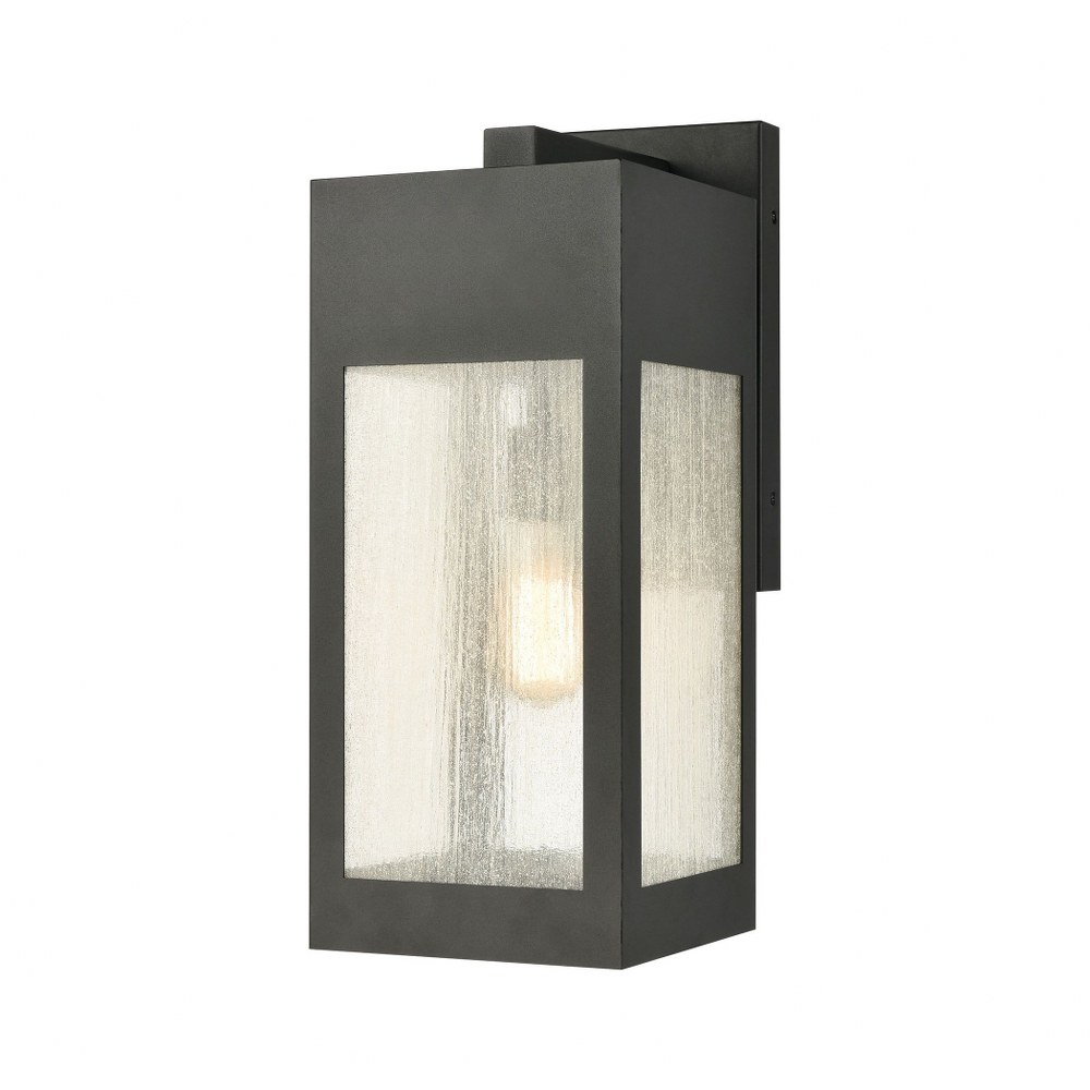 Elk Lighting-57302/1-Angus - 1 Light Outdoor Wall Sconce in Modern/Contemporary Style with Urban and Southwestern inspirations - 13 Inches tall and 4.75 inches wide   Angus - 1 Light Outdoor Wall Scon