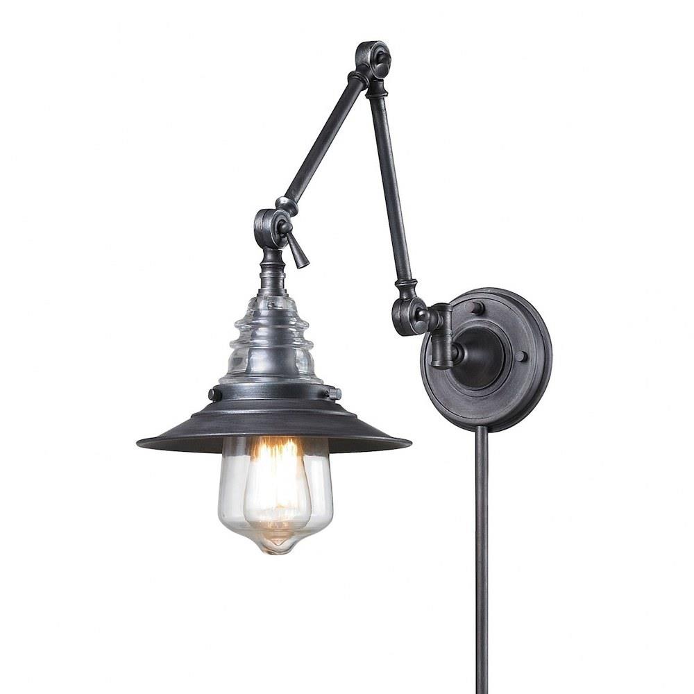 One Light Swing Arm Wall Mount
