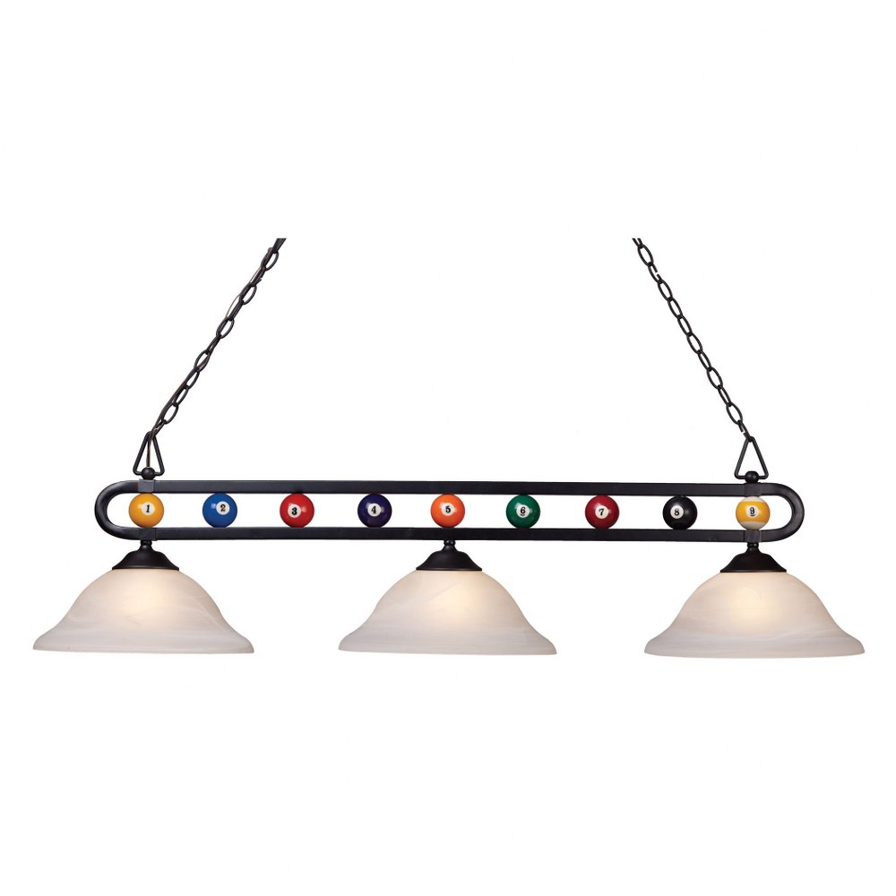 3353381 Elk Lighting-BIS9300-Billiard Motif - 3 Light Bill sku 3353381