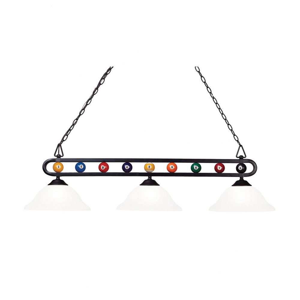 3353382 Elk Lighting-BIS9301-Billiard Motif - 3 Light Bill sku 3353382