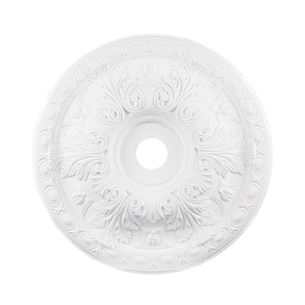 Elk Lighting-M1019WH-Pennington - Medallion in Traditional Style with Victorian and Vintage Charm inspirations - 3 Inches tall and 28 inches wide White  White Finish