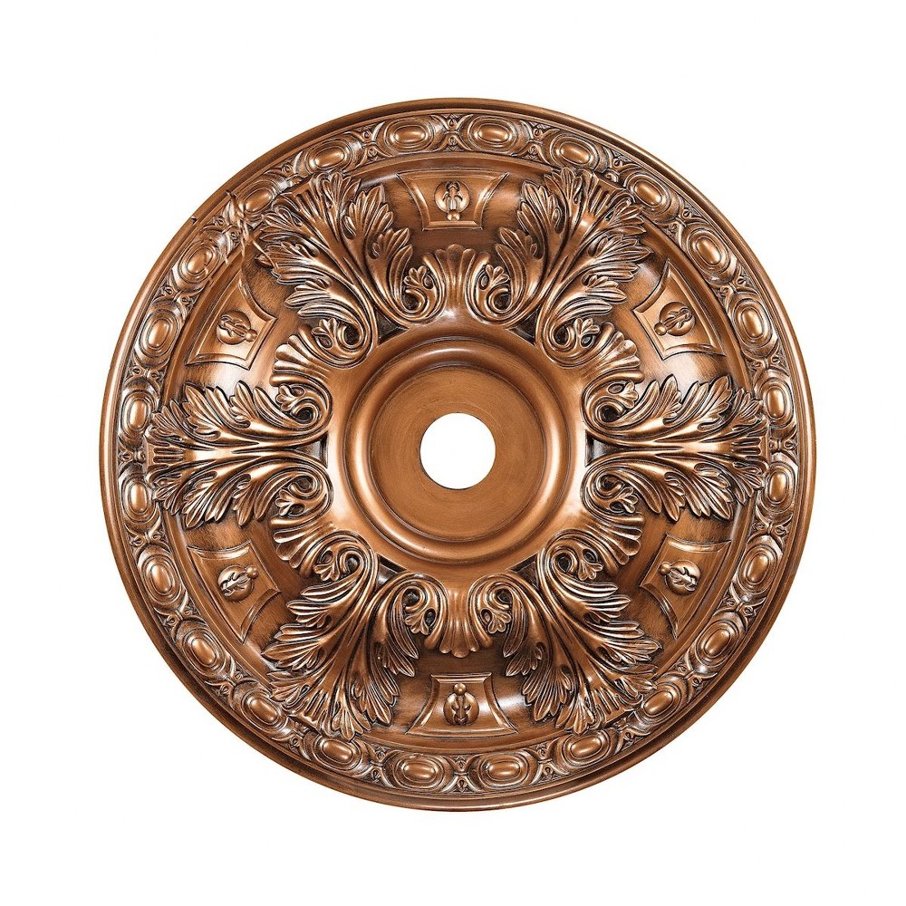 Elk Lighting-M1020AB-Pennington - Medallion in Traditional Style with Victorian and Vintage Charm inspirations - 4 Inches tall and 36 inches wide   Pennington - Medallion in Traditional Style with Vic