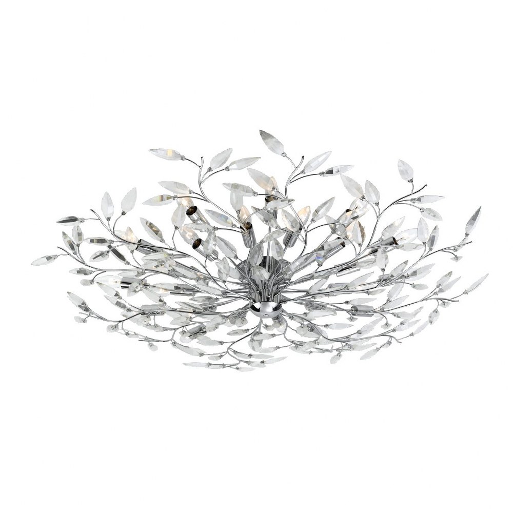 Eurofase Lighting-19384-016-Felina - Twenty-Four Light Flush Mount - 45 Inches Wide By 9 Inches High   Felina - Twenty-Four Light Flush Mount - 45 Inches Wide By 9 Inches High