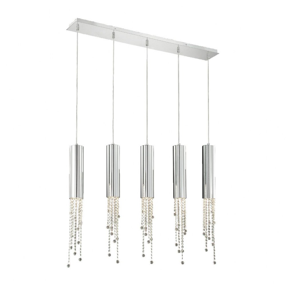 Eurofase Lighting-20417-017-Groove - Five Light Pendant   Groove - Five Light Pendant