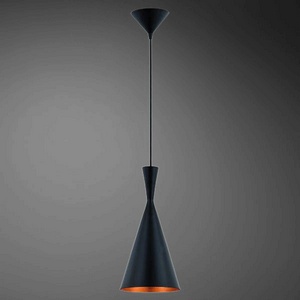 Eurofase Lighting-20437-015-Bronx - One Light Pendant Black  Black Finish with Black/Brass Shade