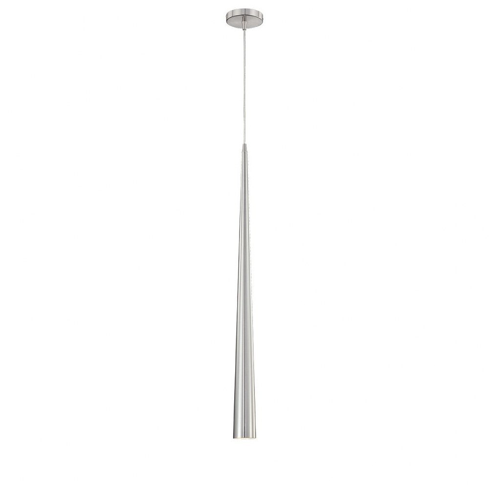 Eurofase Lighting-20446-024-Sliver - 1 Light Large Pendant - 2.75 Inches Wide by 36 Inches High Satin Nickel  Black Finish