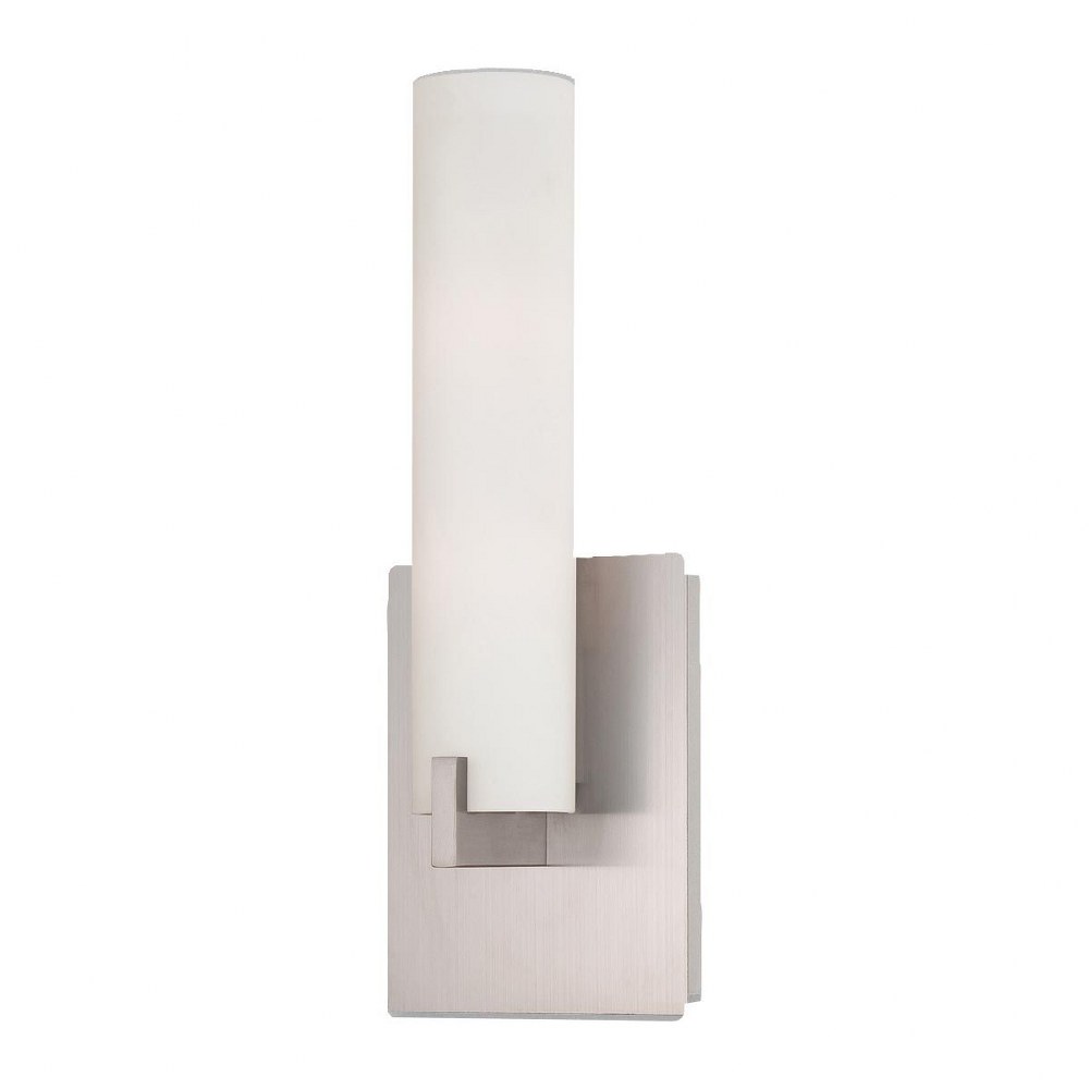 Eurofase Lighting-23271-029-Zuma - 2 Light Wall Sconce - 5.25 Inches Wide by 13.25 Inches High Brushed Nickel  Brushed Nickel Finish with Opal White Glass