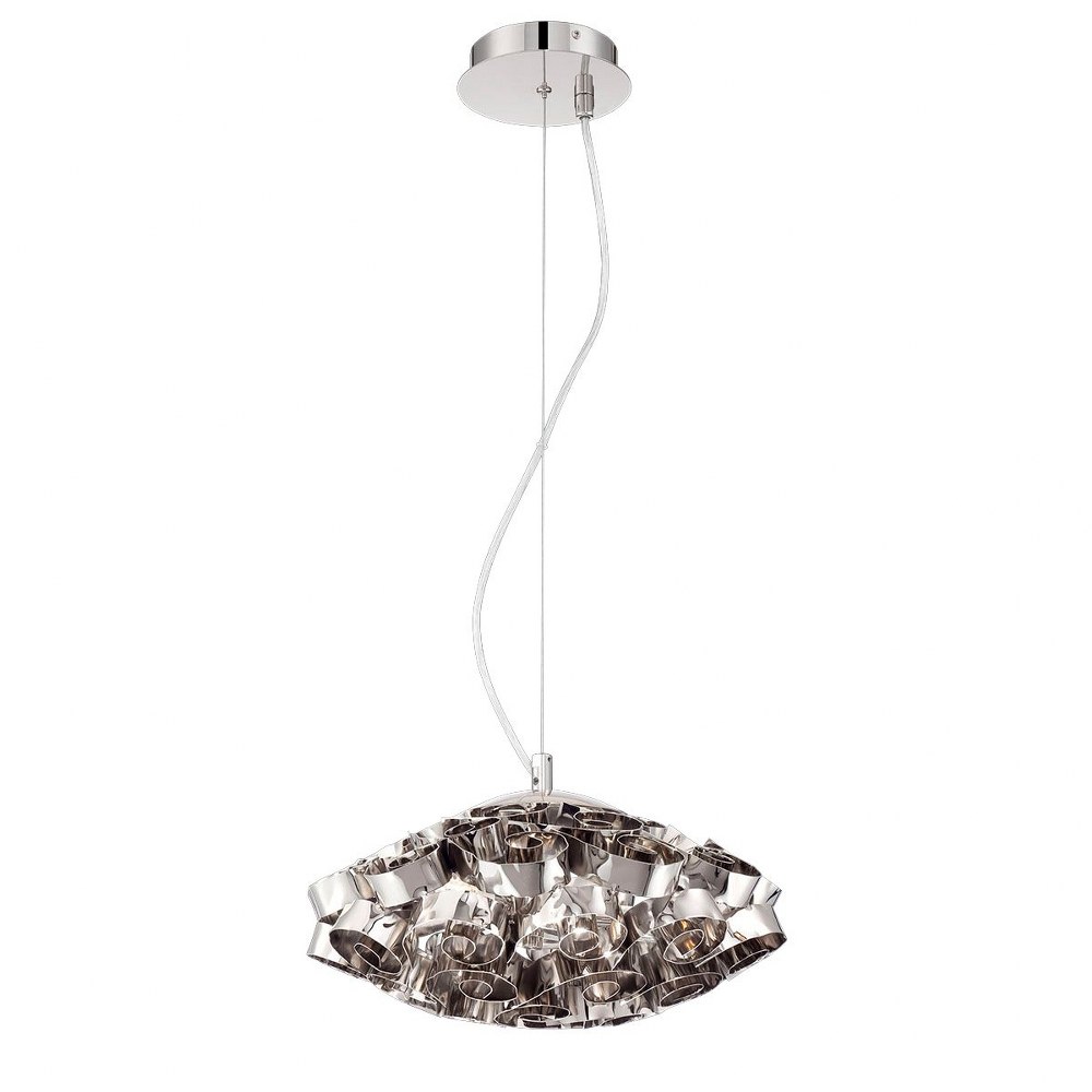 Eurofase Lighting-26332-017-Grace Chandelier 3 Light - 14 Inches Wide by 6 Inches High   Nickel Finish