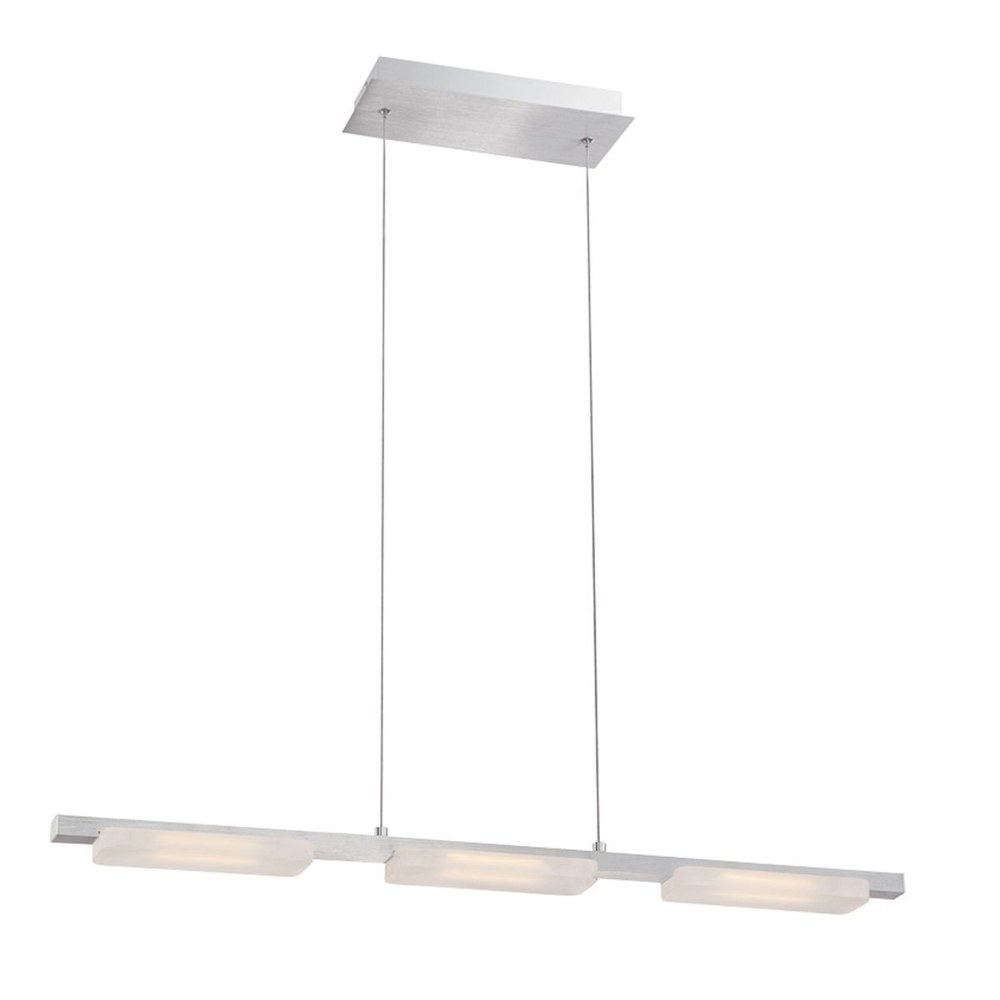 Eurofase Lighting-28087-014-Miles Pendant 5 Light - 2.75 Inches Wide by 1.25 Inches High   Aluminum Finish with Frosted Acrylic Glass