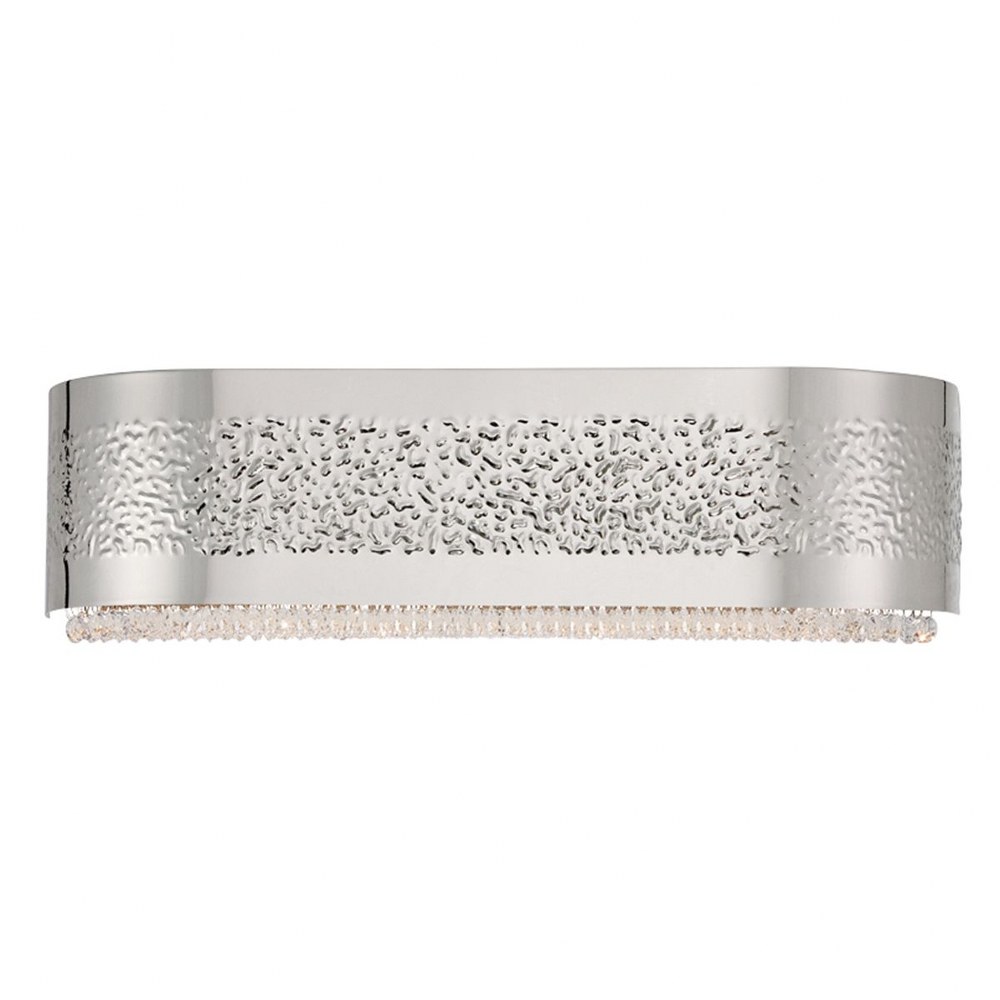 Eurofase Lighting-28111-016-Cara - 4 Light Bath Bar - 20 Inches Wide by 5.5 Inches High   Nickel Finish with Clear Crystal