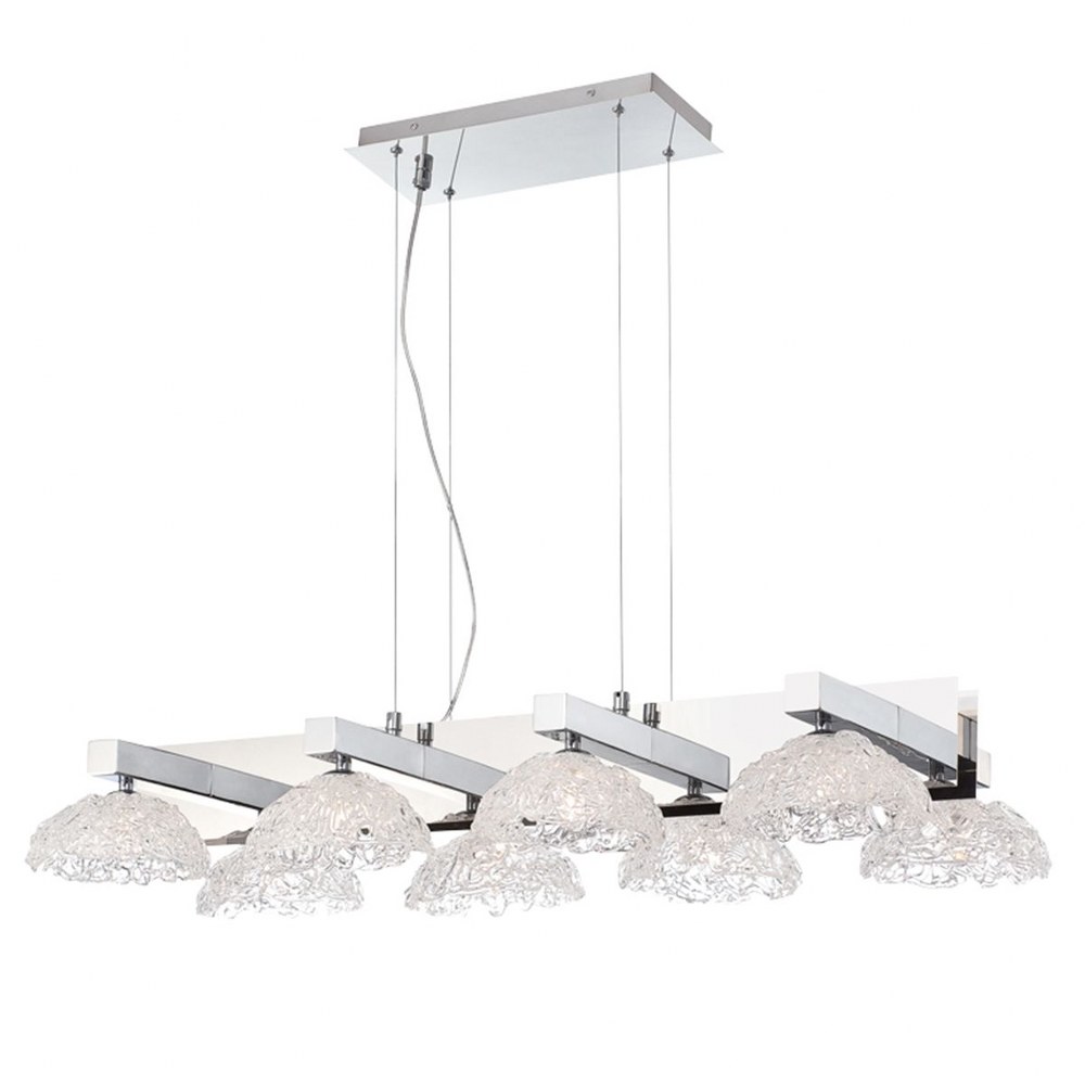 Eurofase Lighting-28138-013-Caramico Chandelier 8 Light - 21 Inches Wide By 5.75 Inches High   Caramico Chandelier 8 Light - 21 Inches Wide By 5.75 Inches High