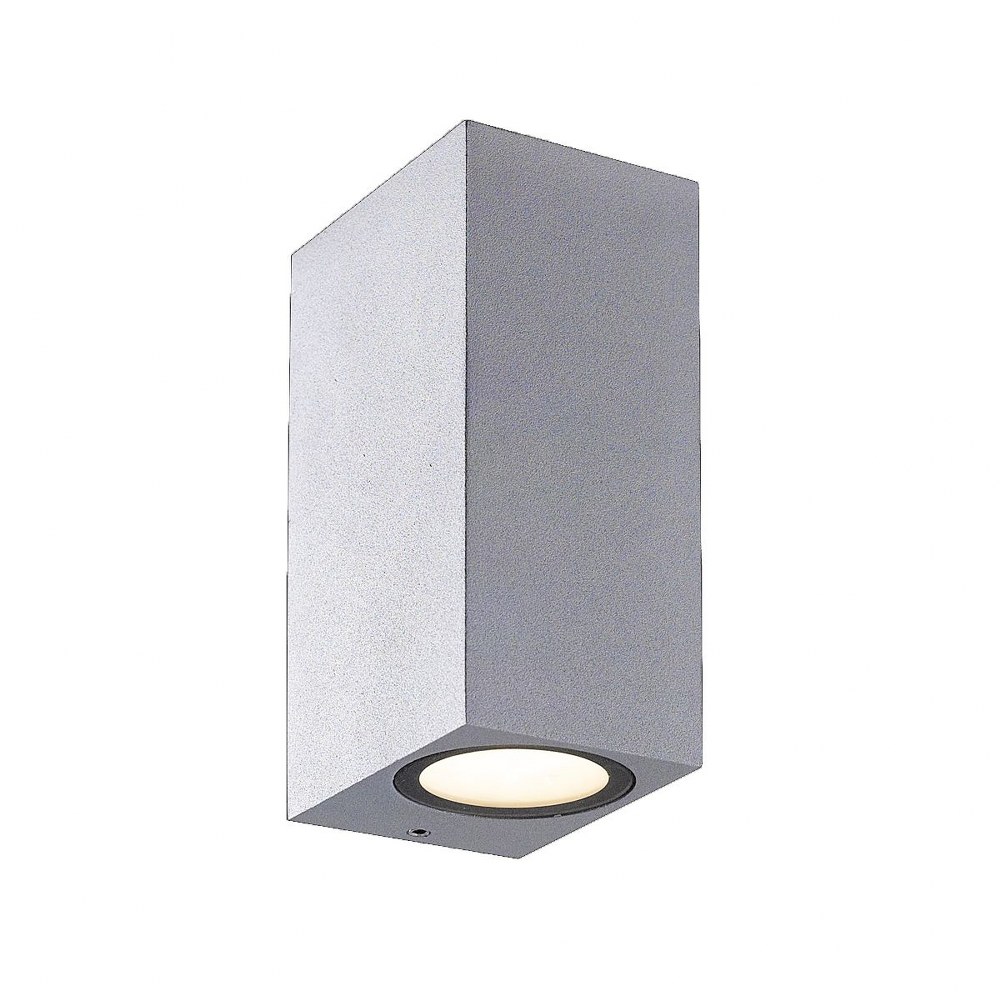 Eurofase Lighting-28290-018-Dale - 5.75 Inch 14W 2 LED Outdoor Wall Sconce Marine Grey  Graphite Grey Finish with Frost Glass