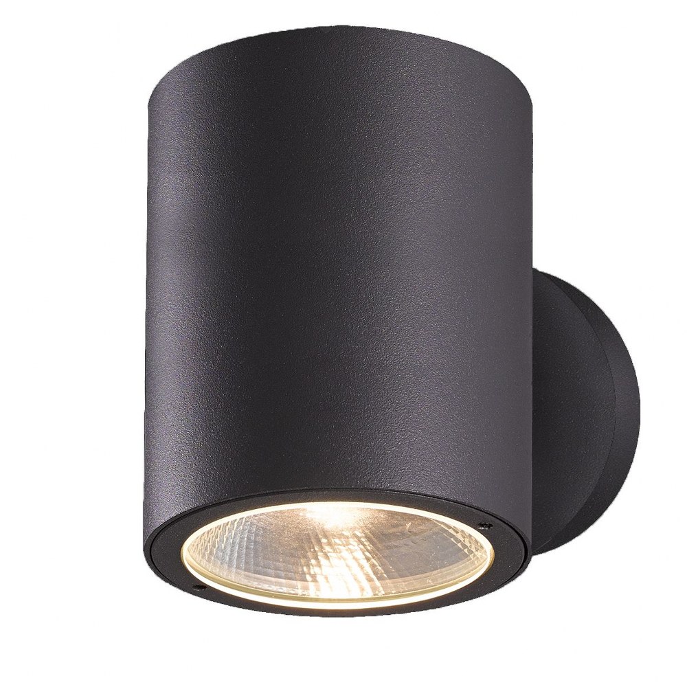Eurofase Lighting-28295-020-Glen - 5.25 Inch 14W 2 LED Outdoor Wall Sconce   Graphite Grey Finish with Frost Pc Glass