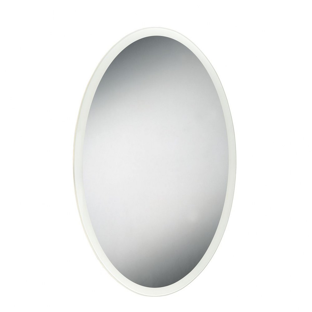 Eurofase Lighting-29103-010-35.5 Inch 26W 1 LED Oval Edge-Lit Mirror   Mirror Finish