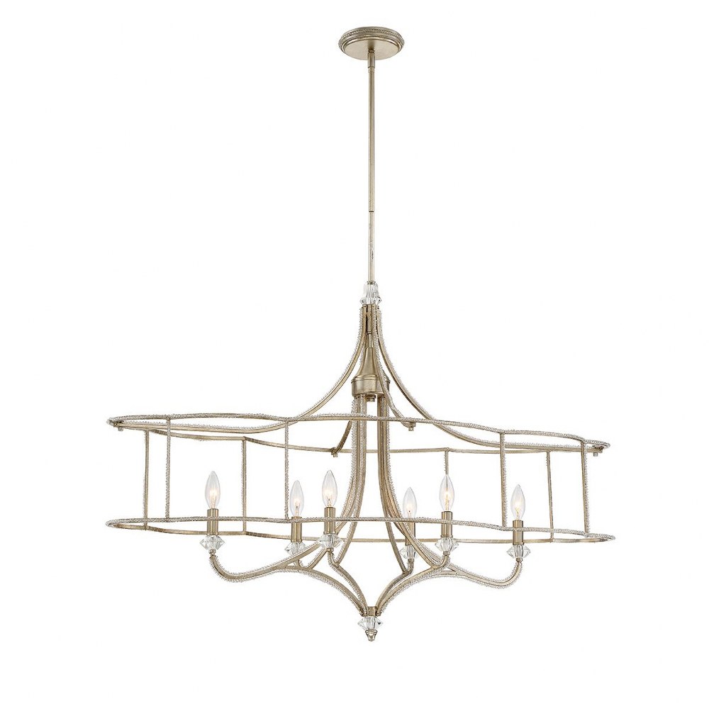 Eurofase Lighting-30073-012-Palmisano Oval Chandelier 6 Light   Palmisano Oval Chandelier 6 Light