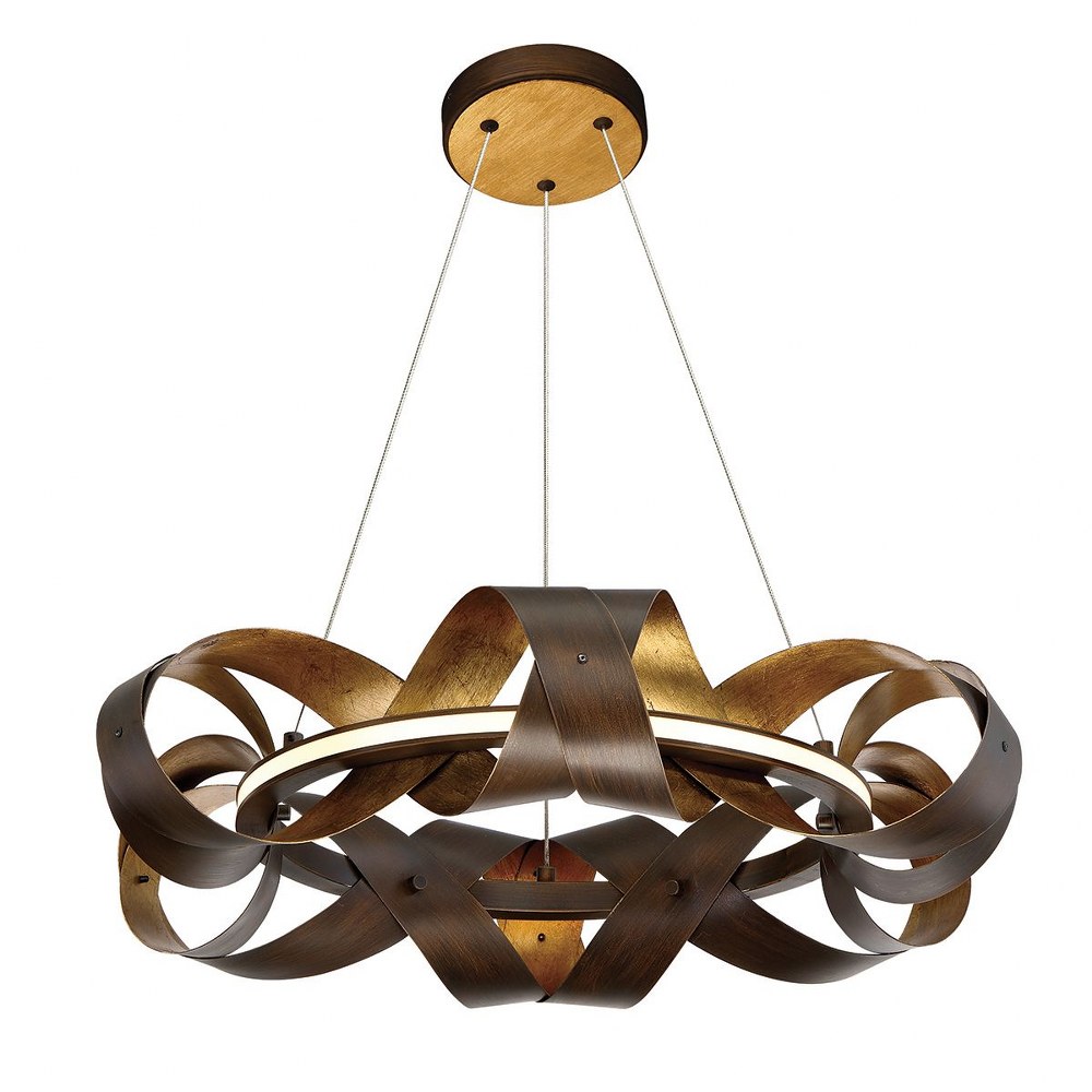 Eurofase Lighting-30081-017-Banderia Chandelier 1 Light   Bronze Finish