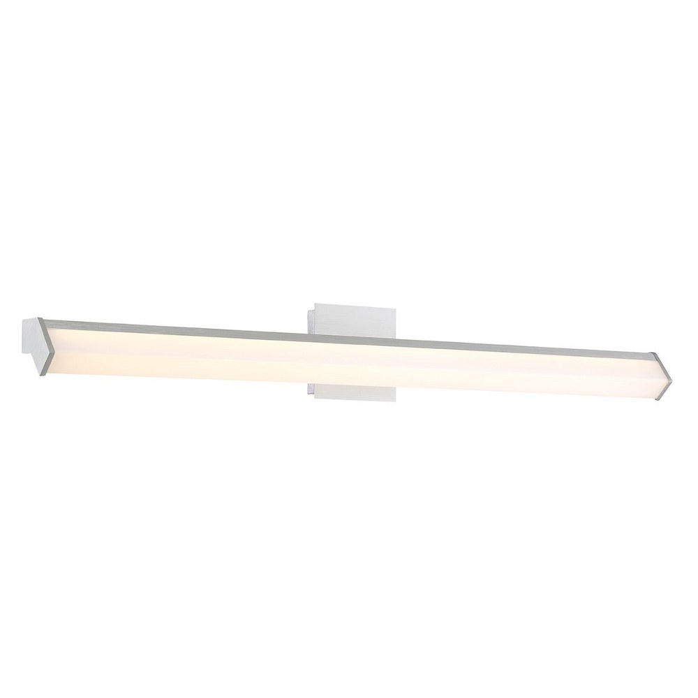 Eurofase Lighting-30194-014-Arco - 16W 1 LED Wall Sconce - 5 Inches High   Aluminum Finish with White Acrylic Glass
