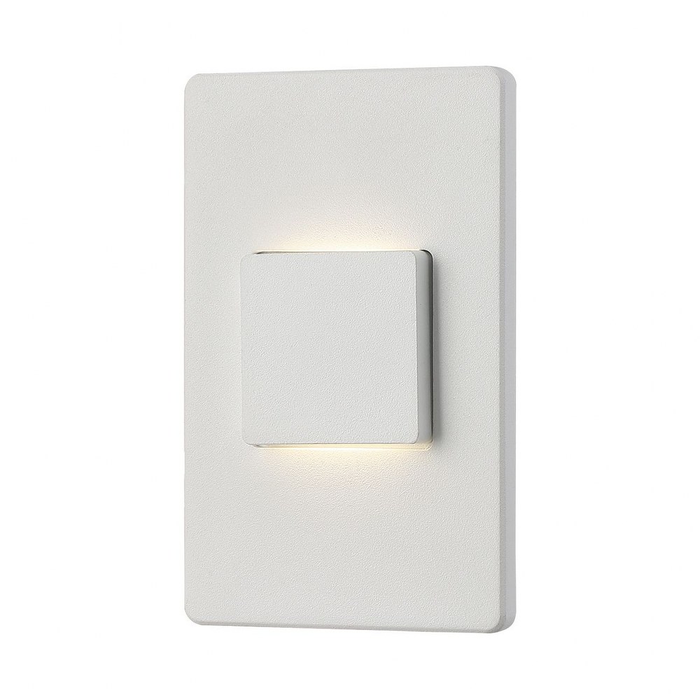 Eurofase Lighting-30287-013-5 Inch 3W 1 LED Up/Down Outdoor In-Wall Mount   White Finish with Clear Glass
