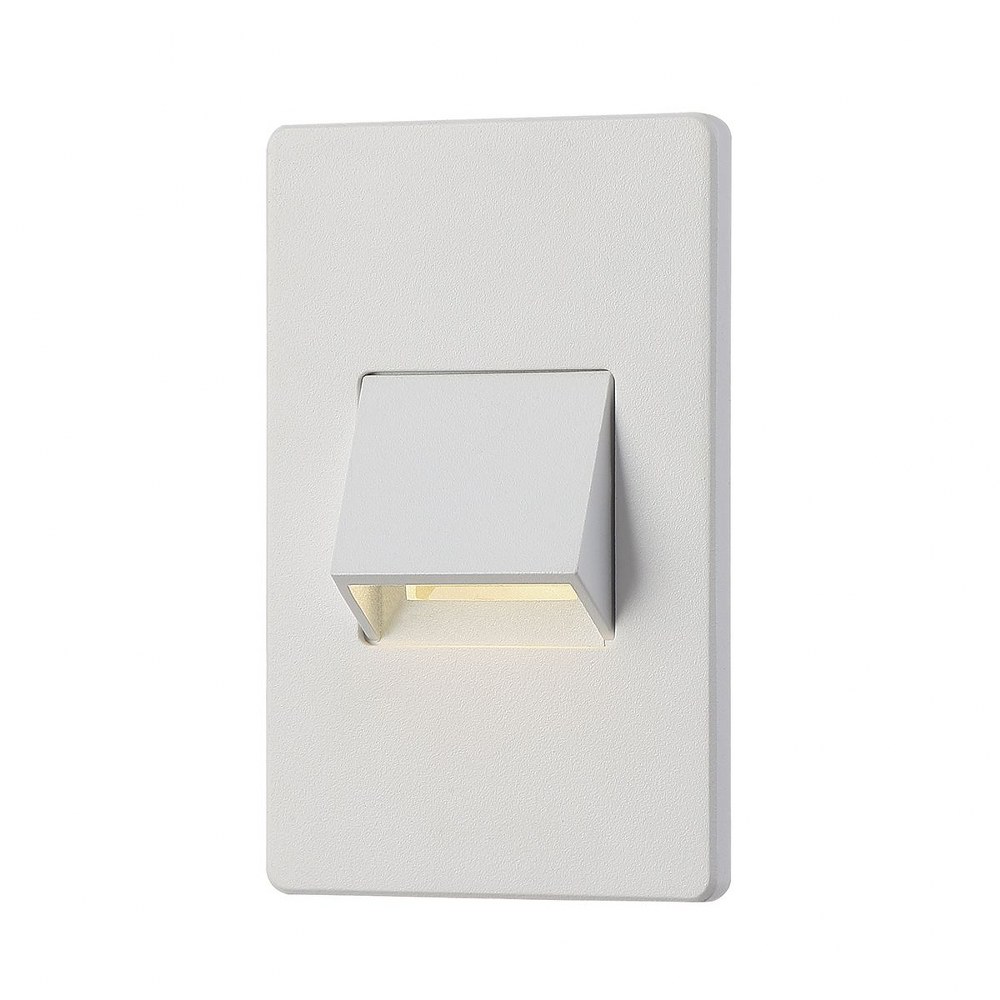 Eurofase Lighting-30289-017-5 Inch 3W 1 LED Outdoor In-Wall Mount   White Finish with Clear Glass