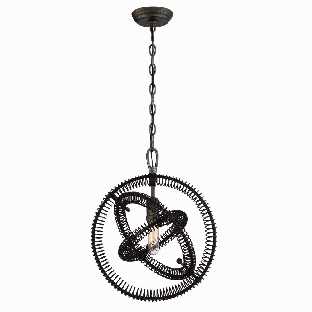 Eurofase Lighting-31386-012-Orbita - 1 Light Pendant - 15 Inches Wide by 18.25 Inches High   Vintage Bronze Finish