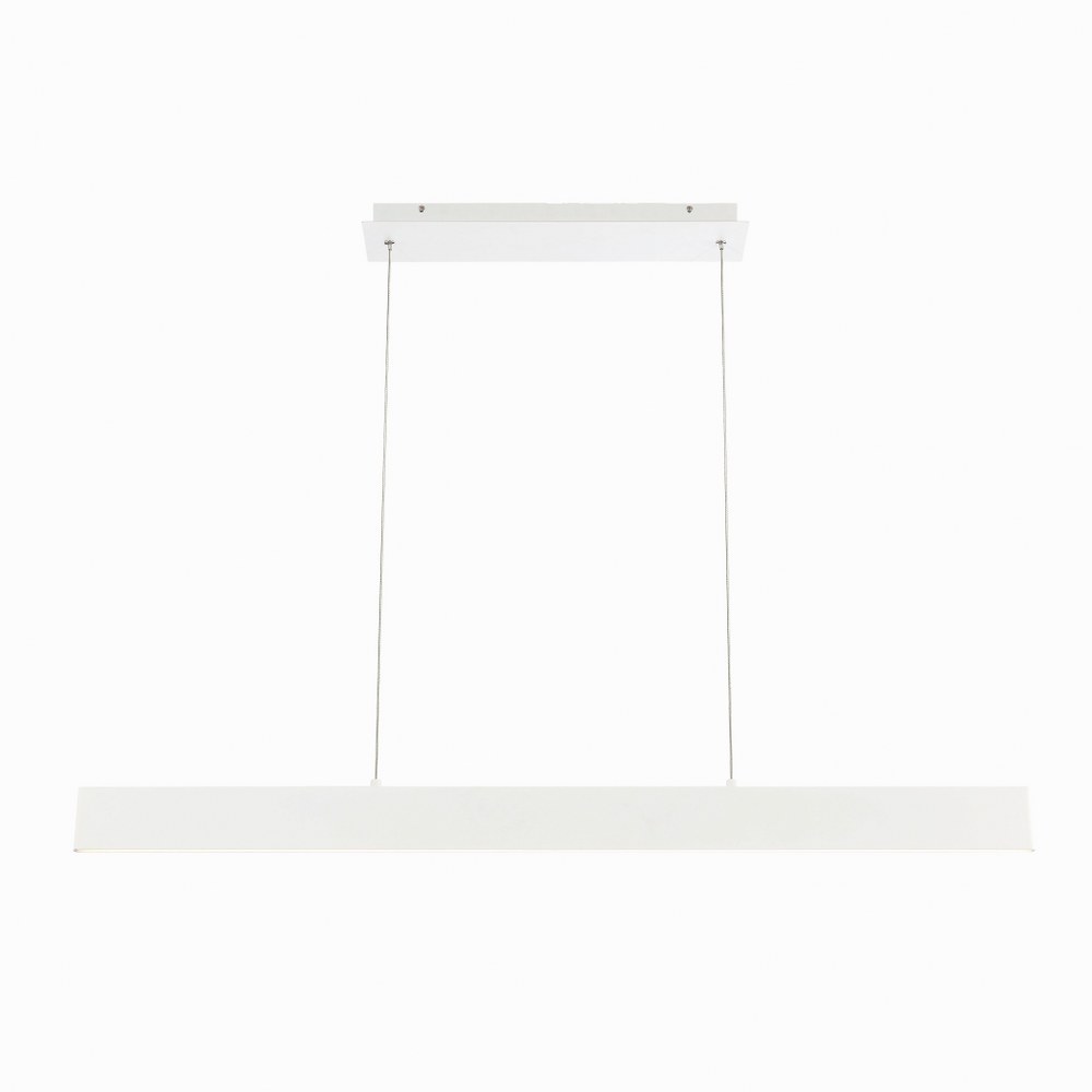 Eurofase Lighting-31447-010-Rogers - Down Large Pendant - 0.5 Inches Wide by 3.25 Inches High   White Finish with White Glass