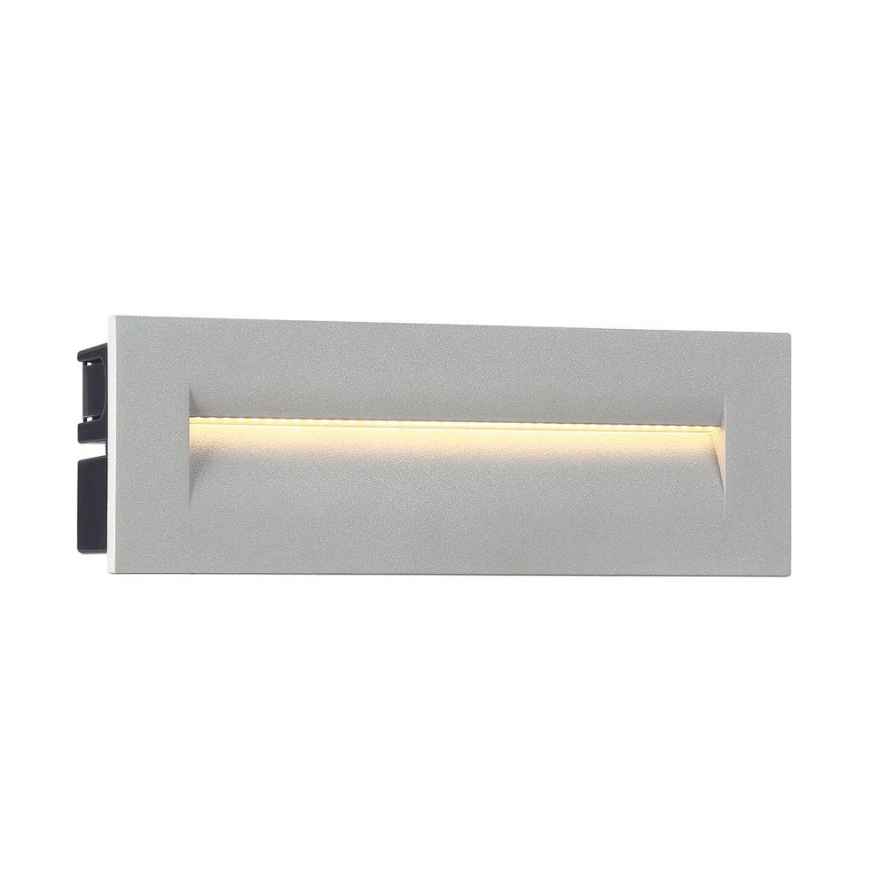 Eurofase Lighting-31576-017-8.5W 1 LED Outdoor In-Wall Mount - 9.88 Inches Wide by 3.44 Inches High   Marine Grey Finish