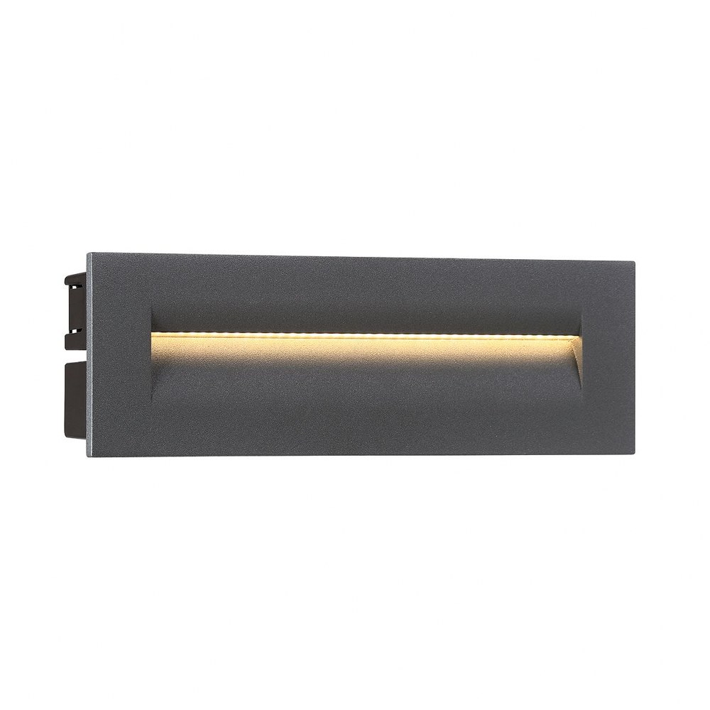 Eurofase Lighting-31576-024-8.5W 1 LED Outdoor In-Wall Mount - 9.88 Inches Wide by 3.44 Inches High   Graphite Grey Finish