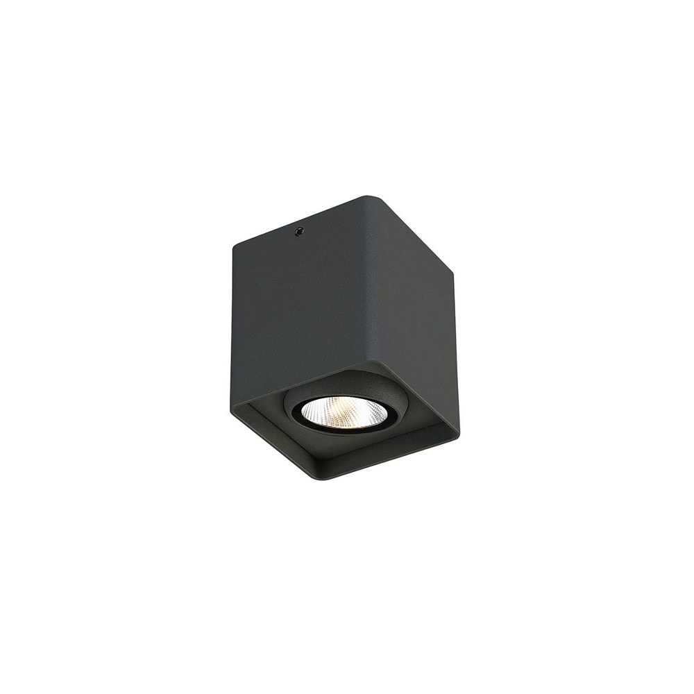 Eurofase Lighting-31578-028-9W 1 LED Outdoor Flush Mount - 3.5 Inches Wide by 4 Inches High   Graphite Grey Finish