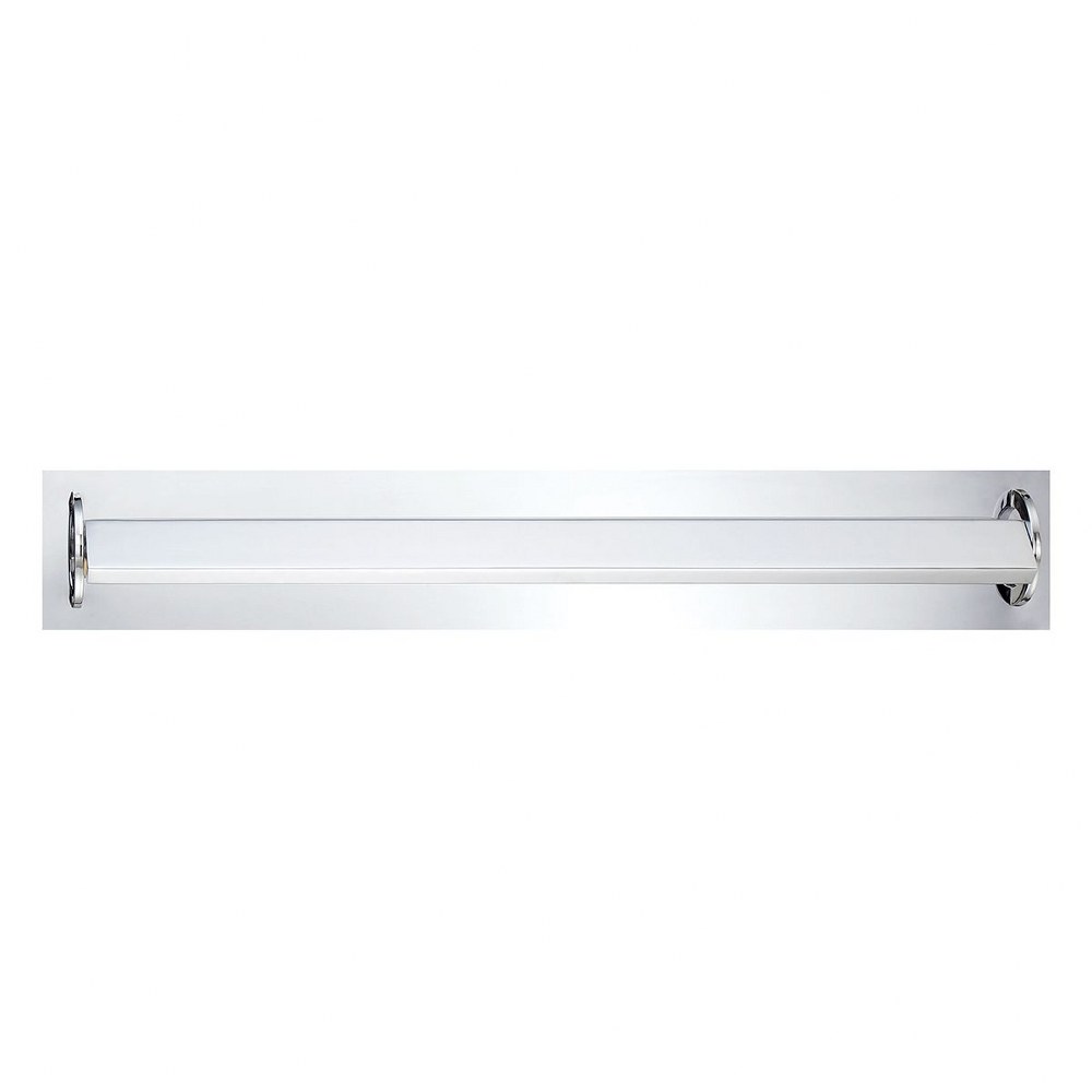 Eurofase Lighting-31637-015-Viola - 36W 1 LED Extra-Large Wall Sconce - 5 Inches High   Chrome Finish with Opal White Glass