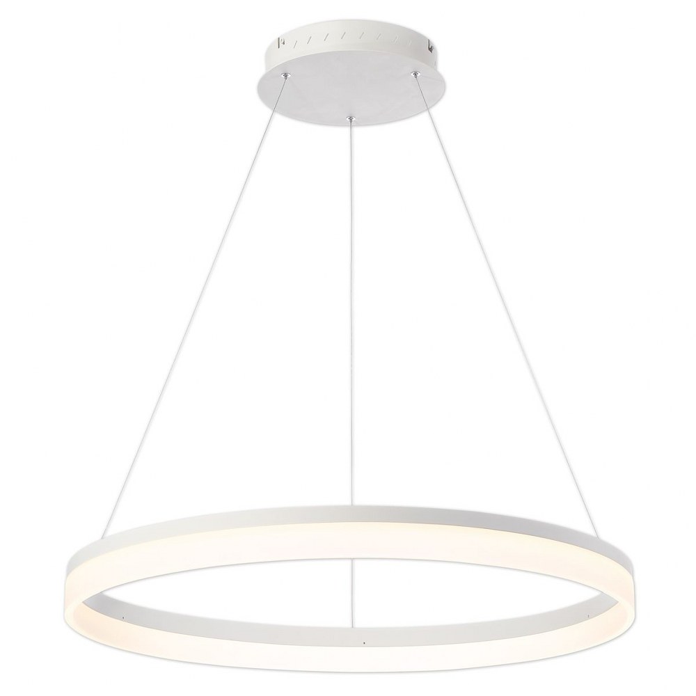 Eurofase Lighting-31778-015-Minuta Large Chandelier 1 Light - 31.5 Inches Wide by 2.75 Inches High Sand White  Bronze Finish with Acrylic Glass