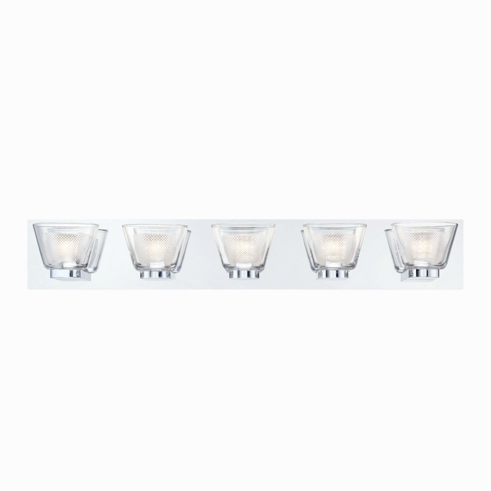 Eurofase Lighting-31803-014-Trent - 35W 5 Led Bath Bar - 31.5 Inches Wide By 5.25 Inches High   Trent - 35W 5 Led Bath Bar - 31.5 Inches Wide By 5.25 Inches High