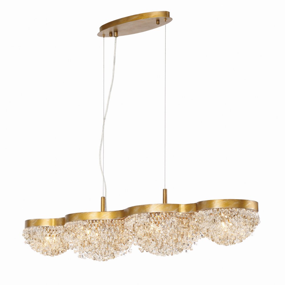 Eurofase Lighting-31832-014-Mondo Linear Chandelier 10 Light   Mondo Linear Chandelier 10 Light