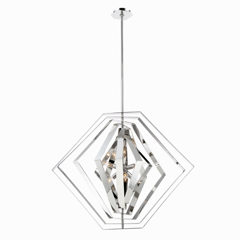 Eurofase Lighting-31887-014-Downtown Chandelier 6 Light - 33 Inches Wide By 27.5 Inches High   Downtown Chandelier 6 Light - 33 Inches Wide By 27.5 Inches High