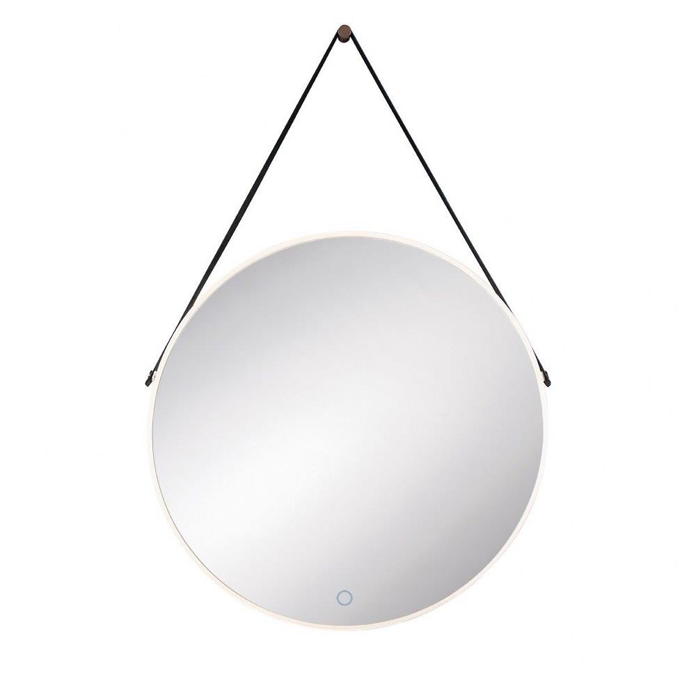Eurofase Lighting 35885 016 31 Inch 27w 1 Led Strap Edgelit Round Mirror Lighted bathroom mirrors are also stylish, adding an unexpected decorative element in the space that complements other fixtures and. 31 inch 27w 1 led strap edgelit round mirror