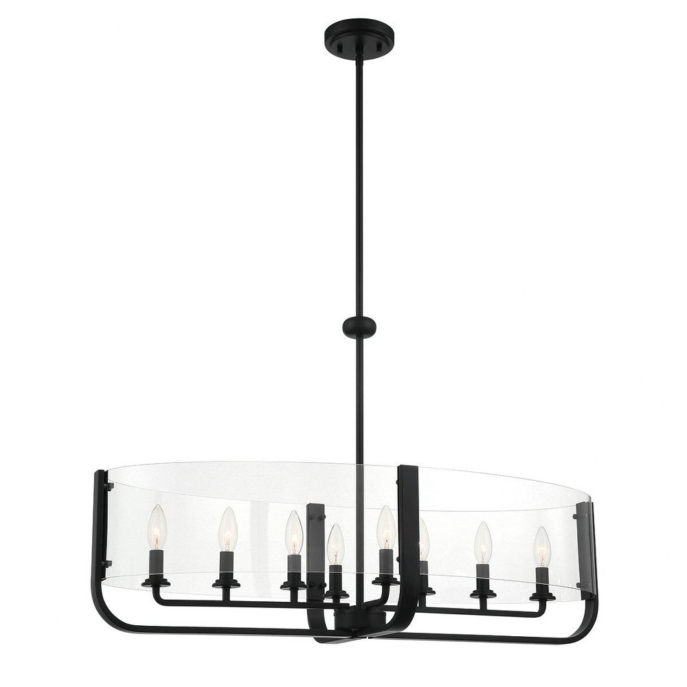 Eurofase Lighting 38157-035 Campisi - 8 Light Oval Chandelier in Transitional