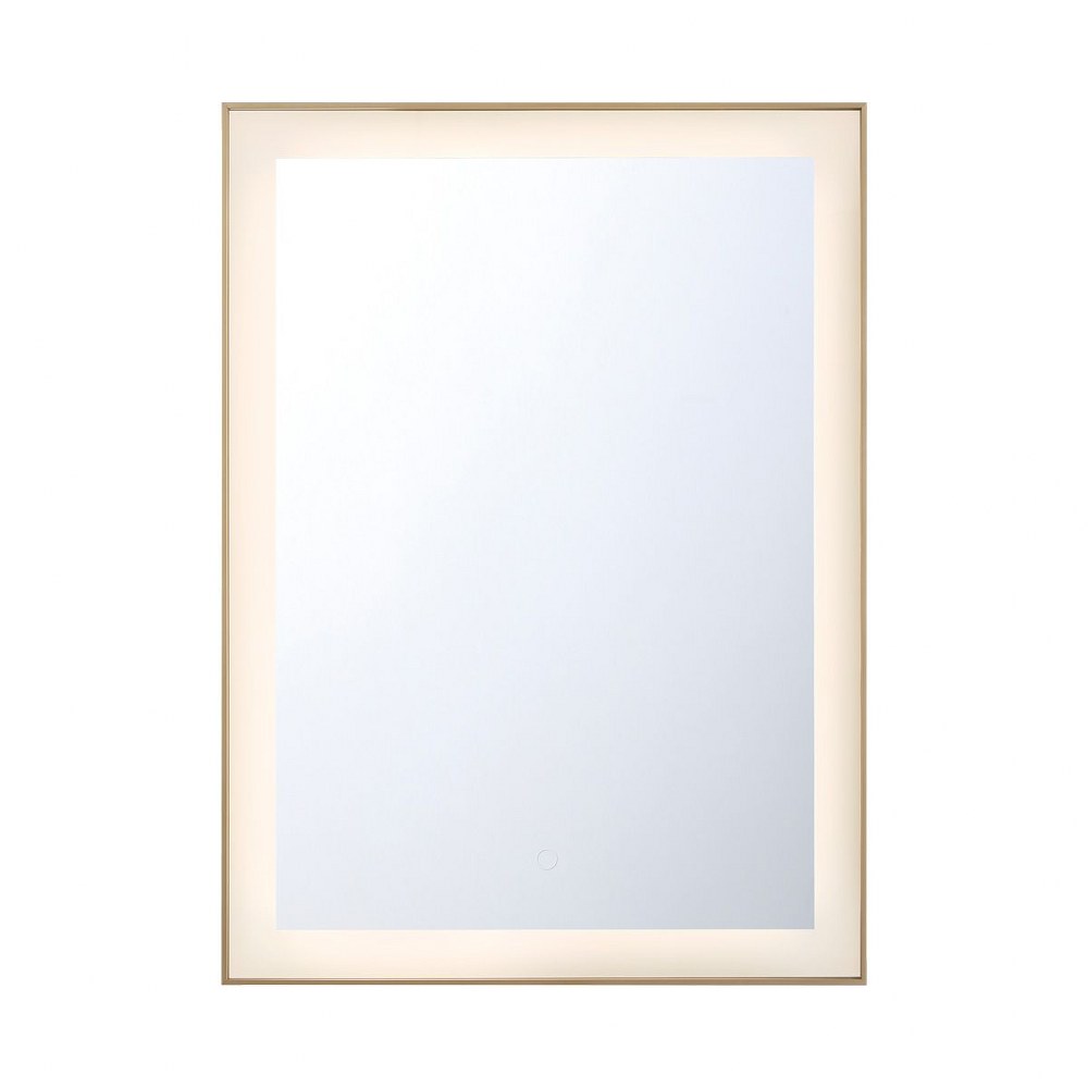 Eurofase Lighting-38891-037-LED Mirror - 44W LED Small Mirror in Contemporary Glam Style - 22 Inches Wide by 30 Inches High Gold  Aluminum Finish