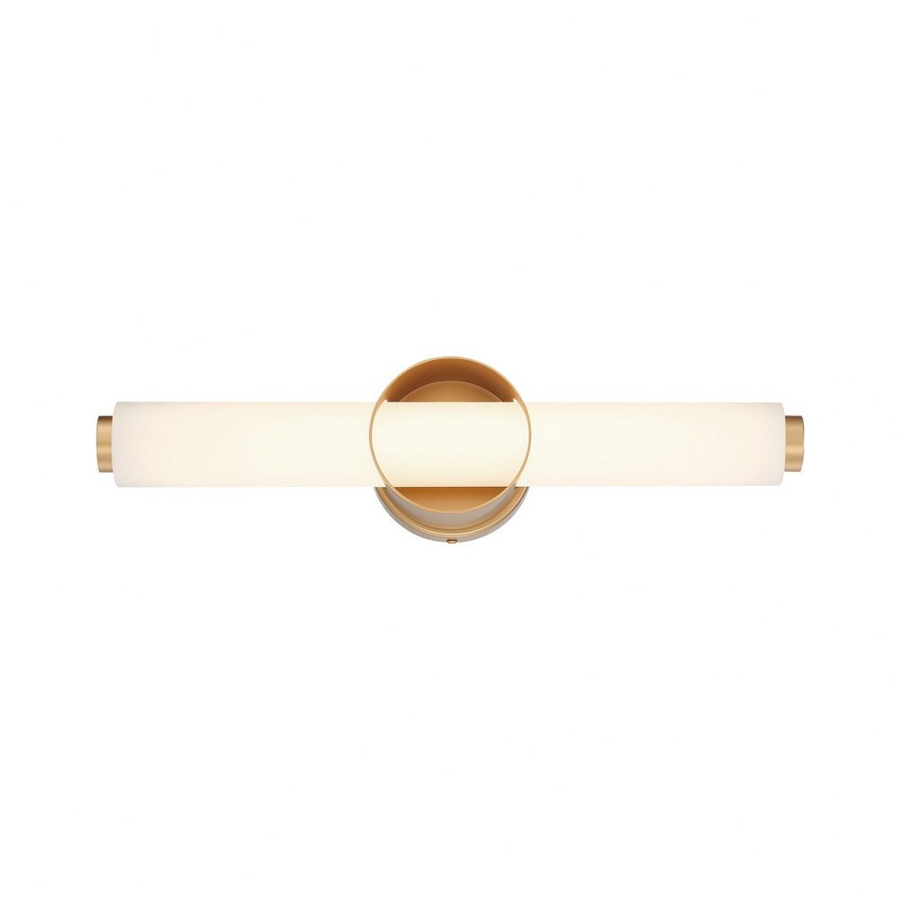 Eurofase Lighting-39316-011-Santoro - 20W LED Bath Bar - 4.75 Inches High   Gold Finish with Opal White Glass