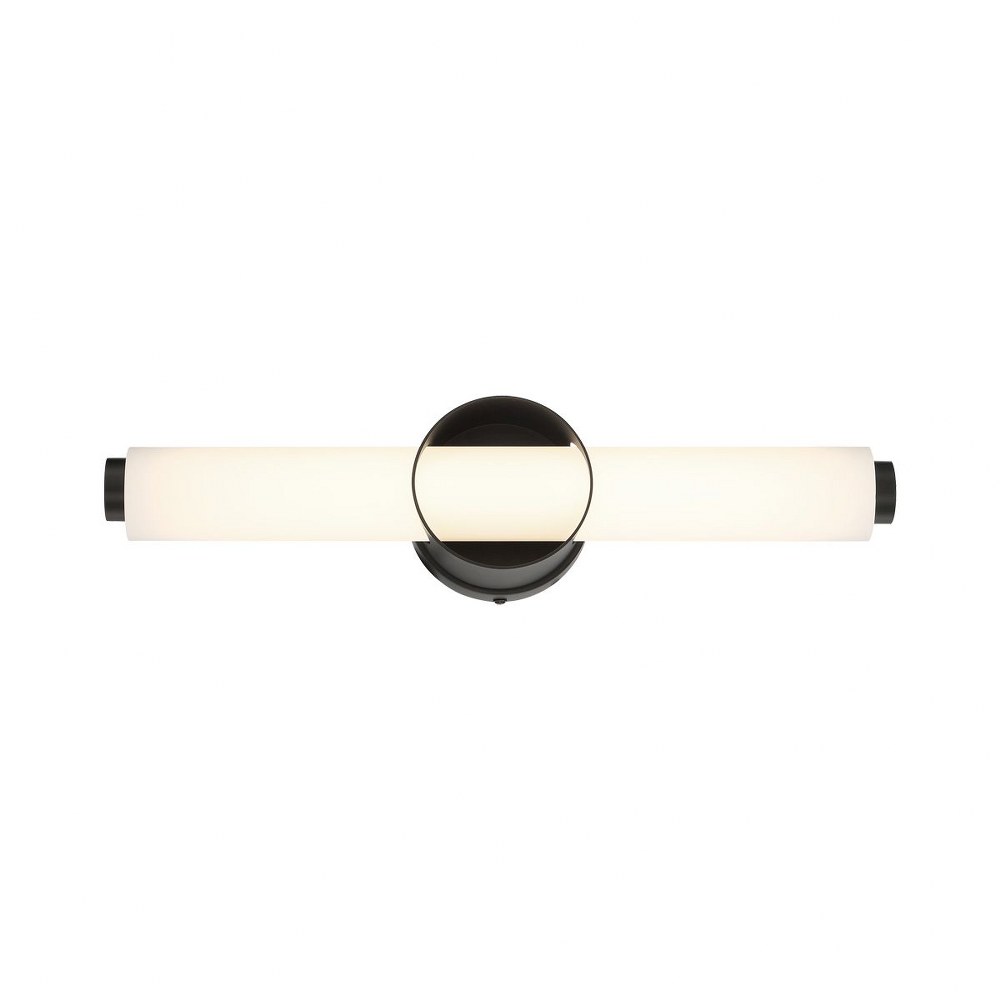 Eurofase Lighting-39316-035-Santoro - 20W LED Bath Bar - 4.75 Inches High   Black Finish with Opal White Glass