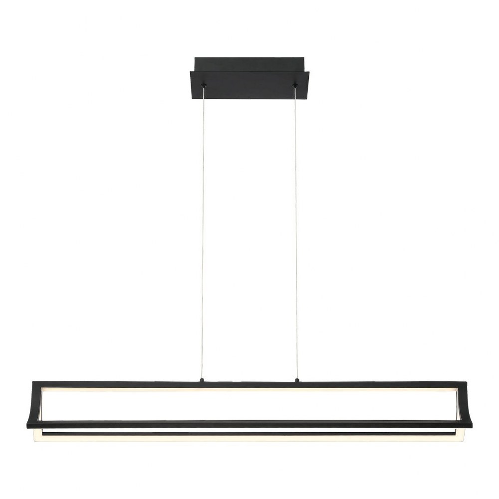 Eurofase Lighting-39322-012-Logan - 70W LED Chandelier in Contemporary Modern Style - 5.25 Inches Wide by 5.25 Inches High   Black Finish