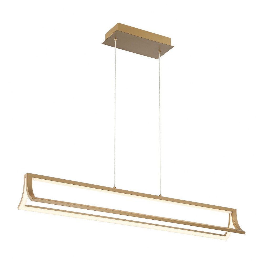 Eurofase Lighting-39322-029-Logan - 70W LED Chandelier in Contemporary Modern Style - 5.25 Inches Wide by 5.25 Inches High Gold  Black Finish