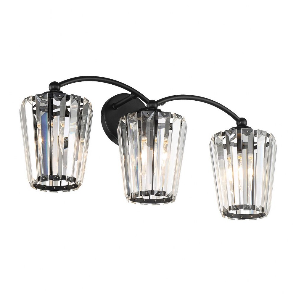 Eurofase Lighting-39330-031-Natalia - 3 Light Bath Bar In Art Deco Glam Style - 24.5 Inches Wide By 11 Inches High   Natalia - 3 Light Bath Bar In Art Deco Glam Style - 24.5 Inches Wide By 11 Inches H